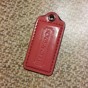 Coach bag tag
